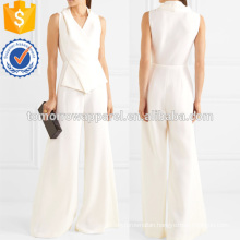 Wool-crepe Jumpsuit Manufacture Wholesale Fashion Women Apparel (TA3066P)